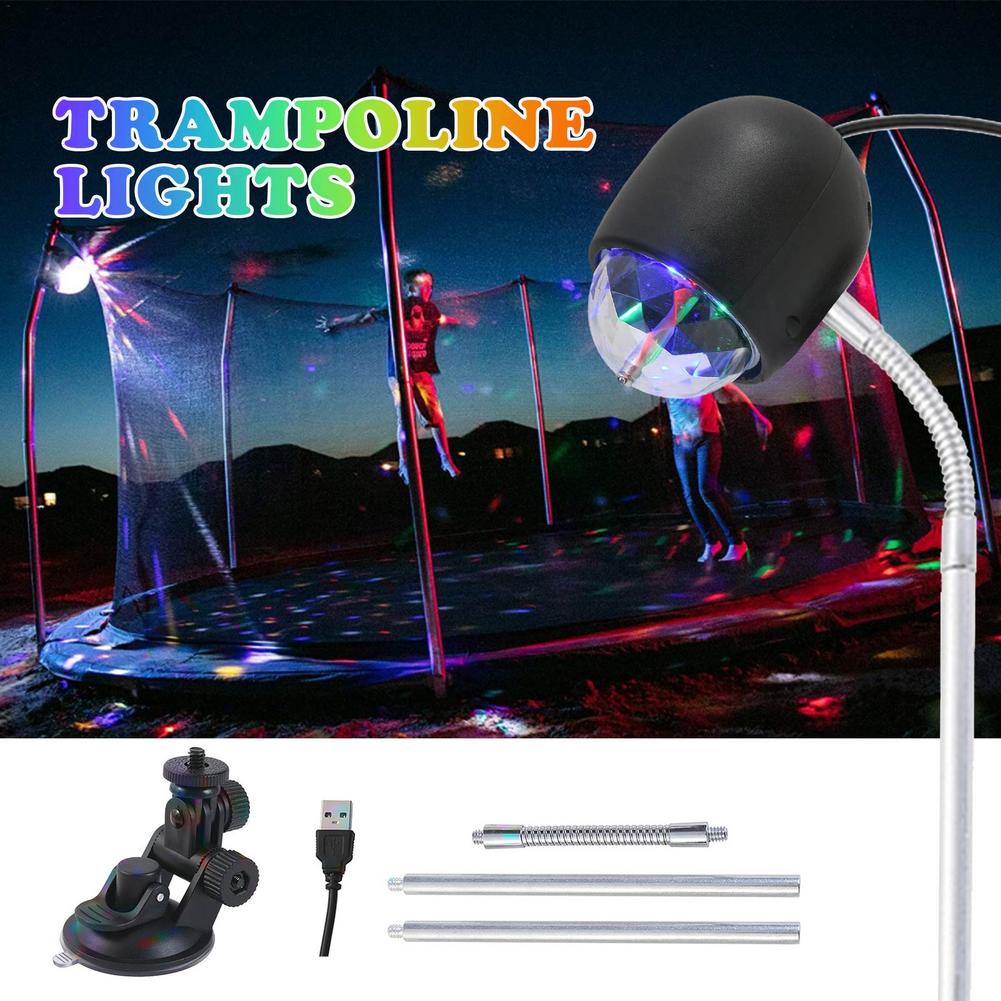 Trampolinleuchten USB -LED LED Safe Trampolin Lichter Party Atmosphäre Nacht LED -Lampe für Trampolinzubehör