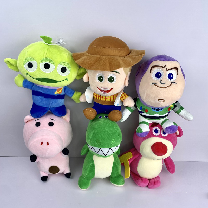 Factory Groothandelsprijs 6 Stijlen 20 cm Woody pluche speelgoed Buzz Lightyear Animatie rond poppen voor kindergeschenken