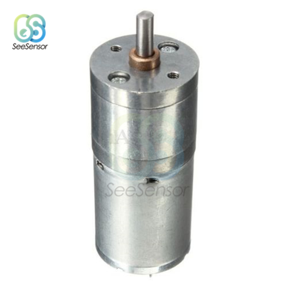 JGA25-370 MINI MOTOR DC 12V Motor elétrico Torque alto 5/10/15/20/30/60/100/150/200/300/400/500/1000/1200 rpm