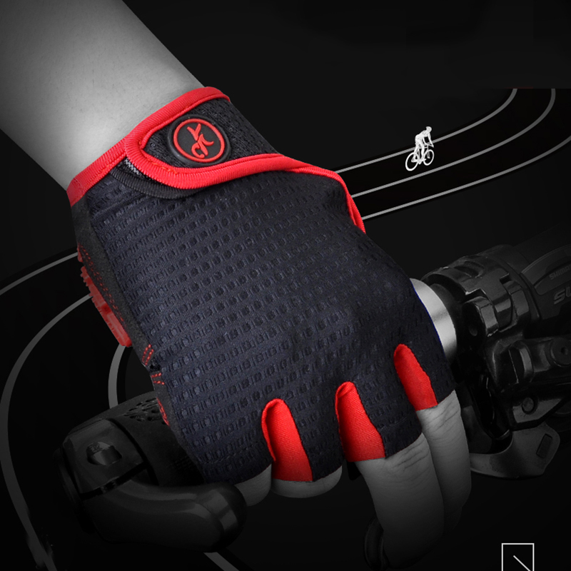 Gants de vélo plus out des gants de vélo de demi-doigt respirant