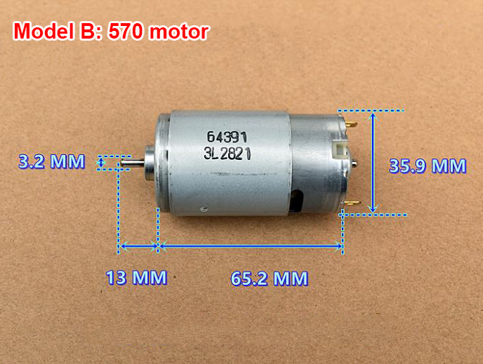 JOHNSON RS-550/ RS-570 Power Motor DC 14.4V 19.6V 24V 12200RPM-20000RPM High Speed Large Torque for Electric Drill