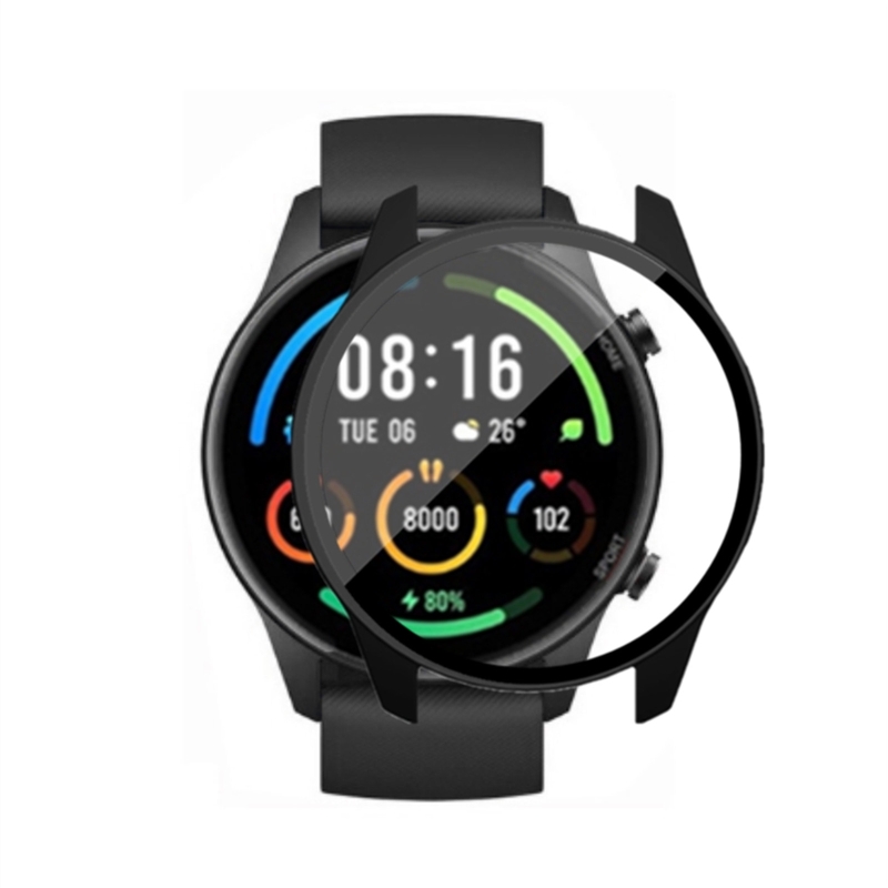 SmartWatch-Bildschirmschutz Voller Hard-PC-Shell-Schutzabdeckung Ultra-dünner Stoßstangenkoffer für Xiaomi Mi Uhren-Farbsportversion