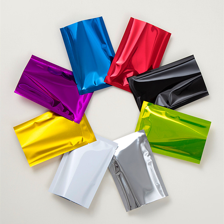 Open Top Color Aluminum Foil Packaging Bag Herbal Medicine Tea Drip Coffee Sugar Honey Soap Heat Sealing Storage Pouches