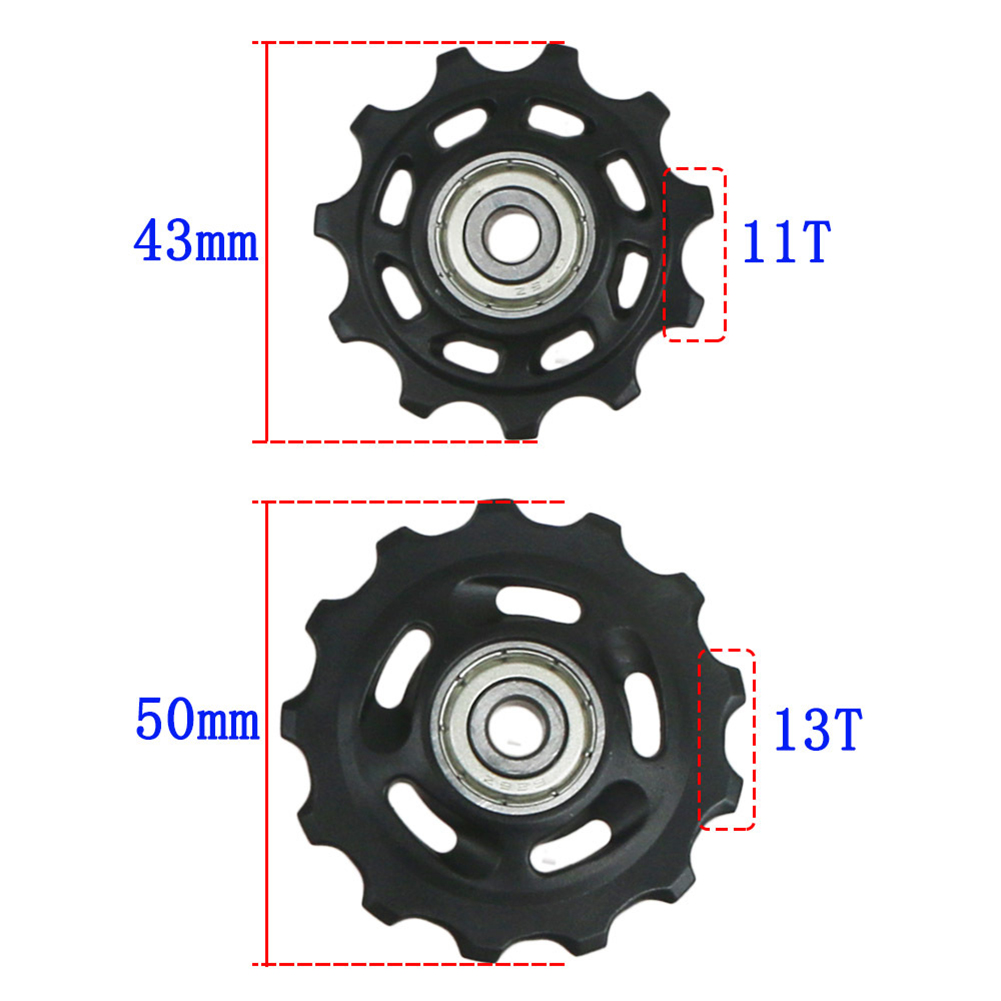 11T 13T -lager MTB Cykel bakre guide hjuljockey bakre derailleur remskal för 9/10/11 hastigt tätat stållager