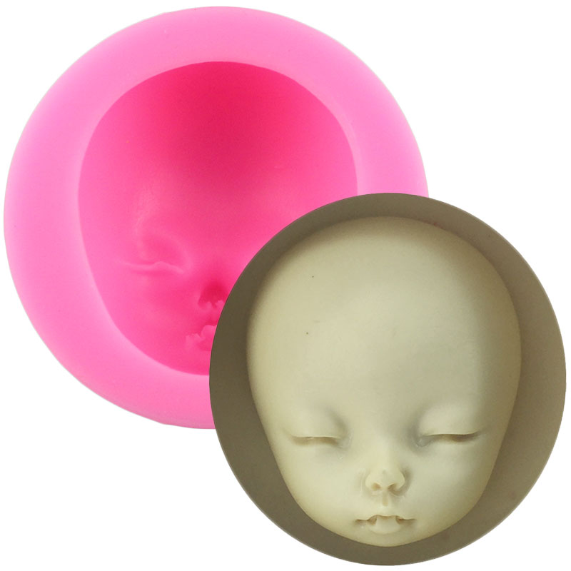 Baby visage moules de silicone