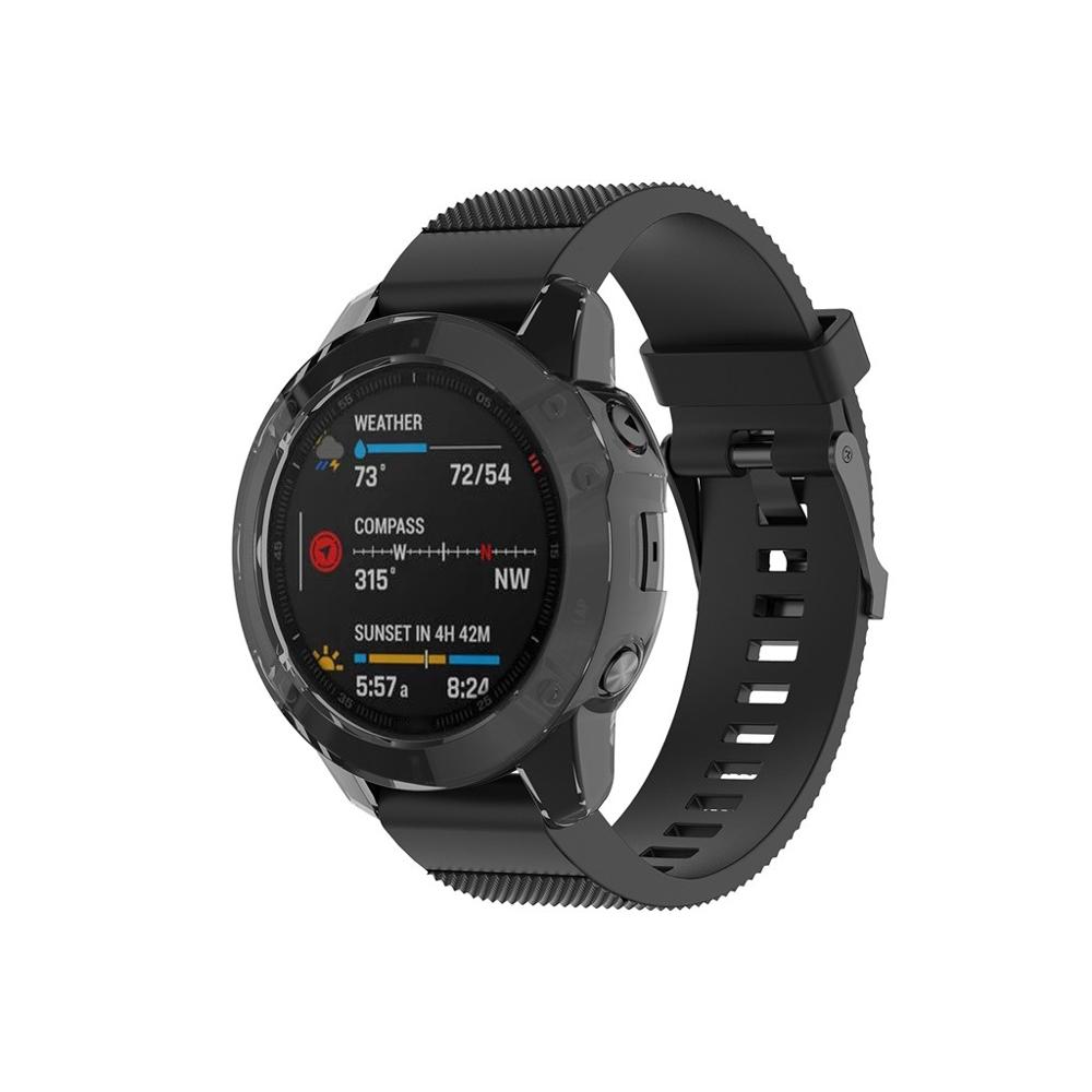 Dla Garmin Fenix ​​6 Pro 6s 6x Pro Soft Crystal Clear Clear TPU Ochrata Okładka Okładka Umarrz Smart Watch Akcesoria Fenix6 Fenix6x Shell