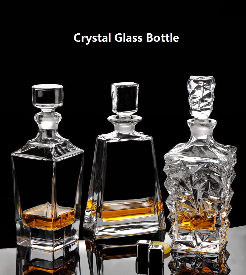 Crystal Glass Wine Bouteille rouge Decanteur Whisky Liqour verser Home Bar Vodka Beer Bott Bottle Jar Jar Jr