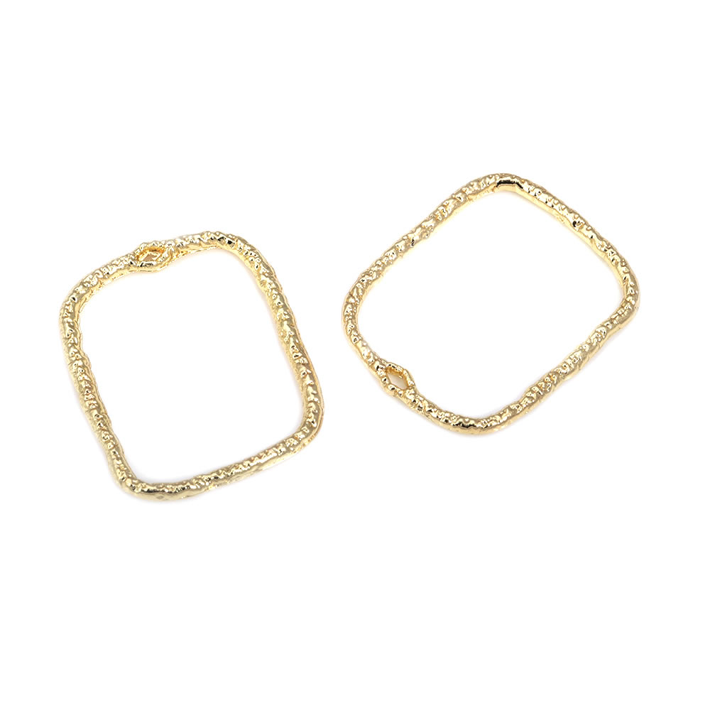 10st 14K Gold Color Brass Oval Drop Rectangle Shape Earrings Connect Charms Pendants smycken tillverkar leveranser DIY -tillbehör