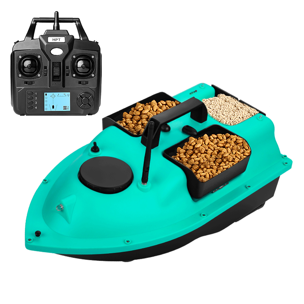 Board d'appâts de pêche GPS professionnel 500m télécommande Boat d'appât automatique avec 3 conteneurs d'appâts Fish Finder Feeder RC Boat