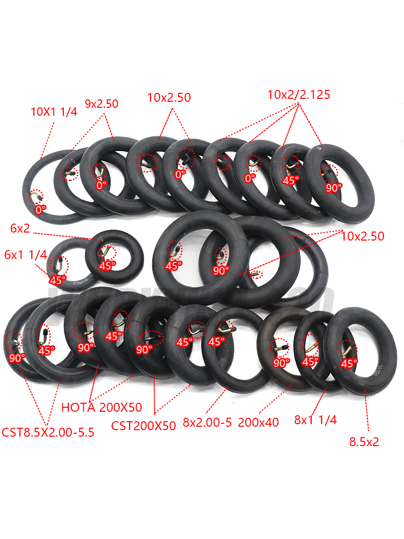 6'' 8'' 8.5'' 9'' 10'' Inner Tube Tire for Stroller Electric Scooter Balancing Car 6/8/8.5/9/10 inch Rubber Parts