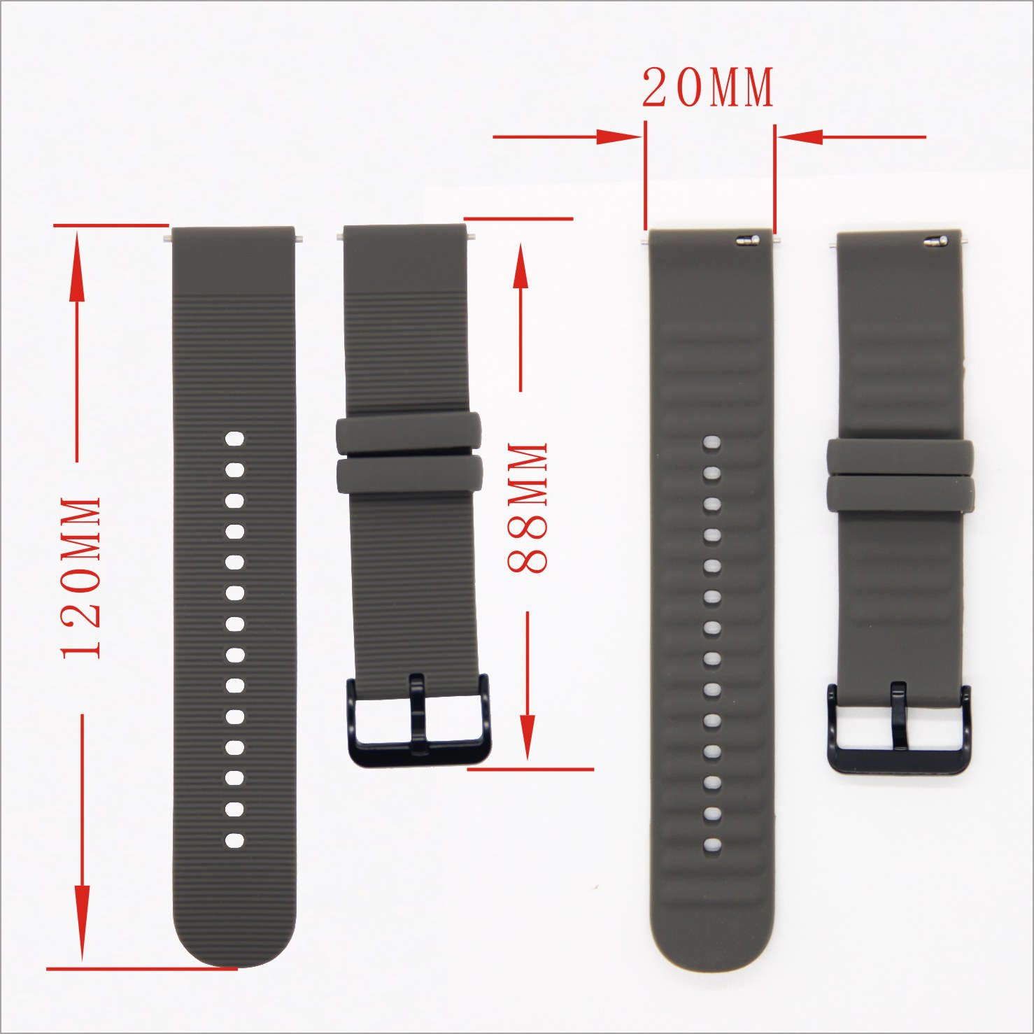 20mm offizielle Uhrenband für Amazfit GTS 3 Gurt Silicone Band für Amazfit GTS2/2E/GTS3 Correa+Vollbildschutzweichfilm