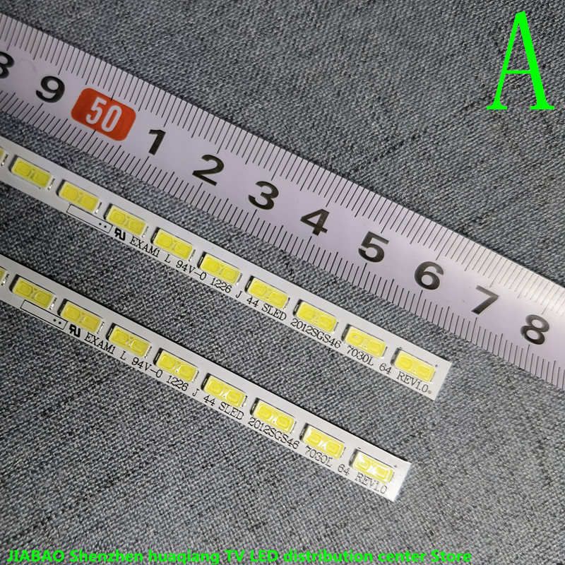 For SSL460-3E1C LJ64-03471A LTA460HQ18 46"LED strip SLED 2012SGS46 7030L 64 REV1.0 =570mm*7mm*1.2mm 64LED original 100%