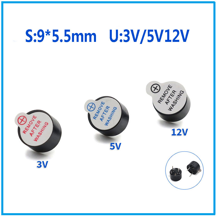 Yeni Çevre Dostu Yüksek Sıcaklık Buzzer TMB09A05/03/09A12 3V/5V/12V Aktif Entegre Elektromanyetik Buzzer