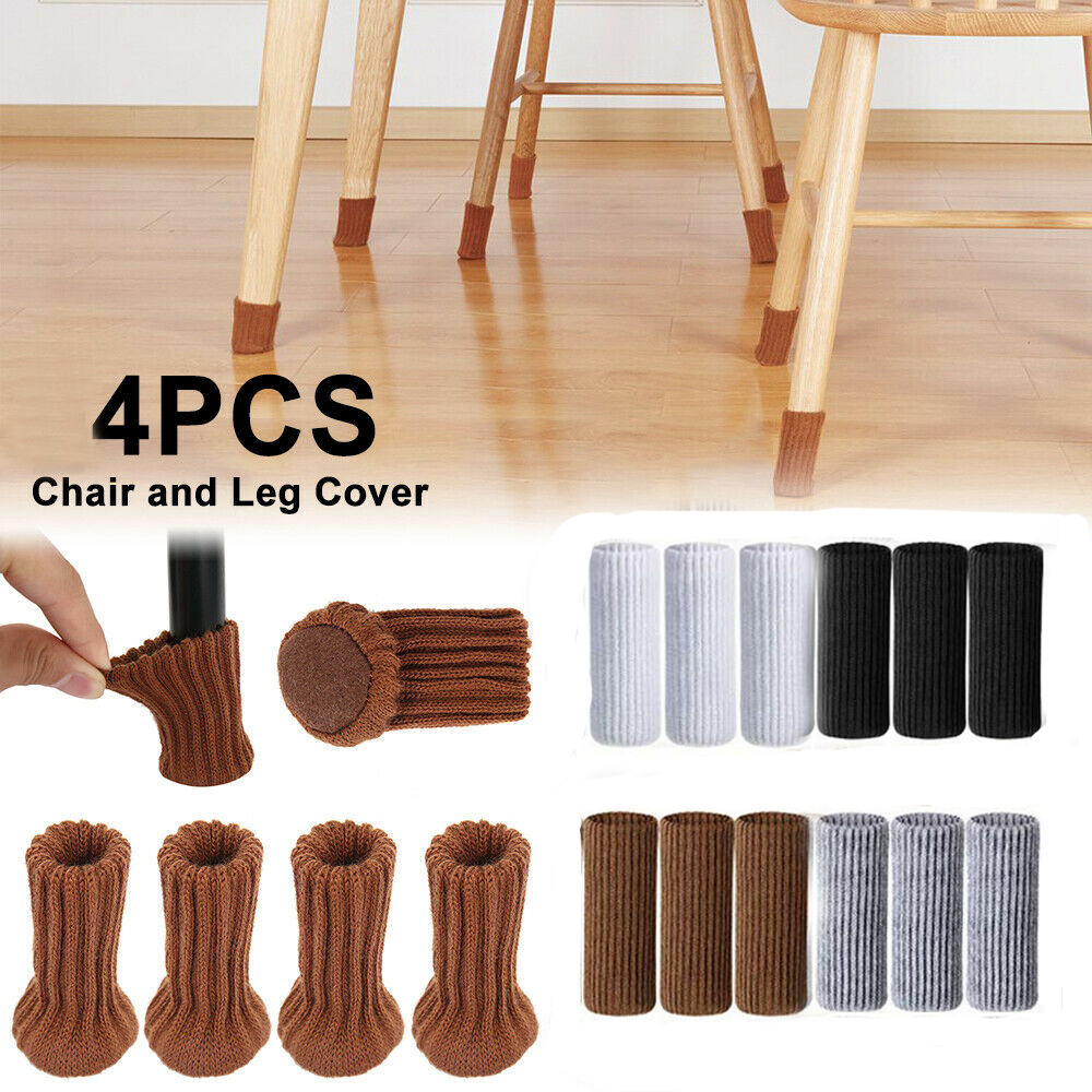 4st universell stickstol Fot Cover Leg Protective Case Multicolor Non-Slip Floor Furniture Protector Home Decor