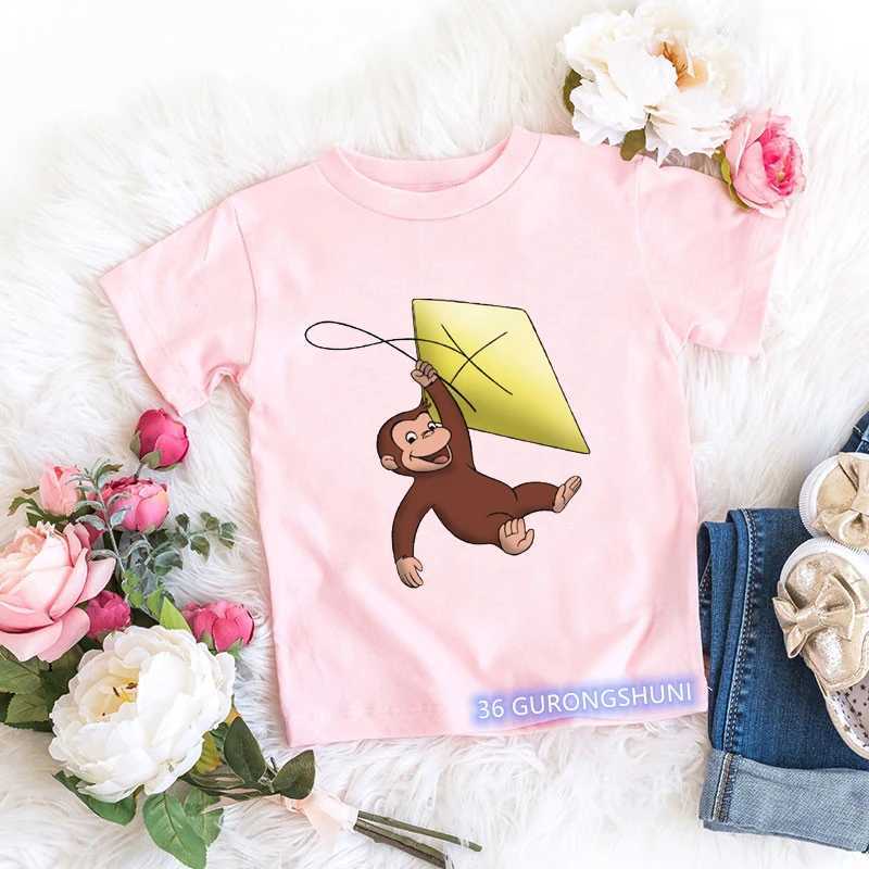 Camisetas 2024 Kawaii curioso George Camise