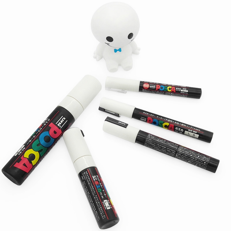UNI POSCA Penne di vernice acrilica set plumones marcadores PC-1m 3m 5m/8k/17k coloranti forniture d'arte graffiti di cartoleria