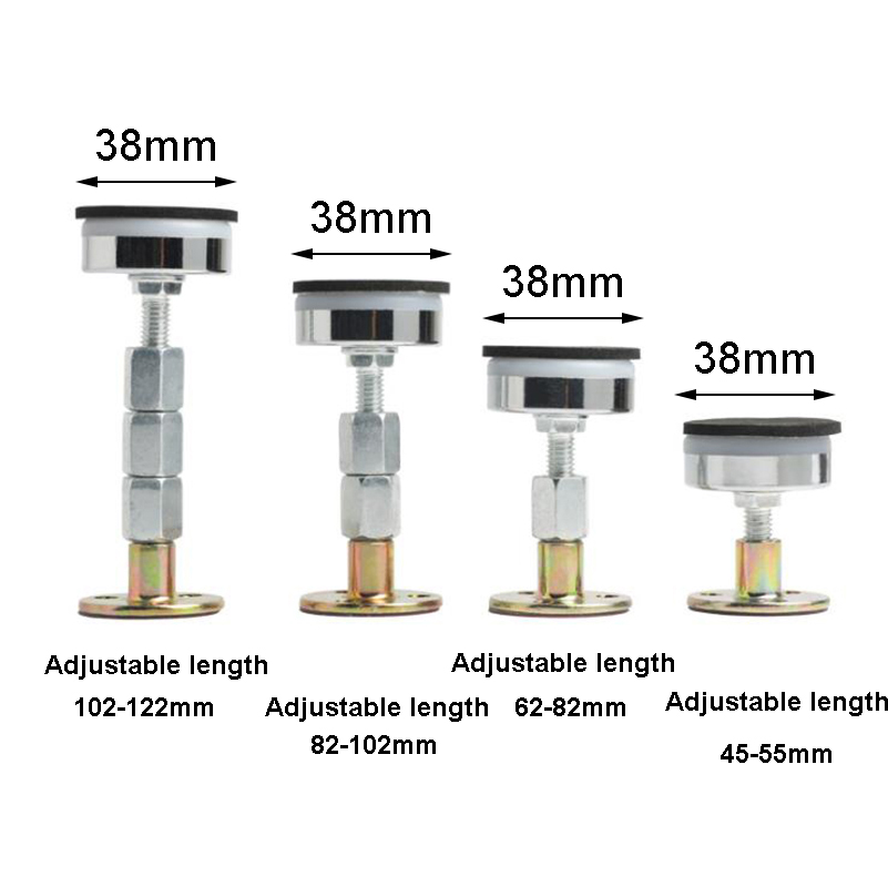 Strumento anti-shake a 4 pacchetti, stenta della testiera del fissaggio anti-scossa filettati regolabile, stabilizzatore di supporto telescopico del letto