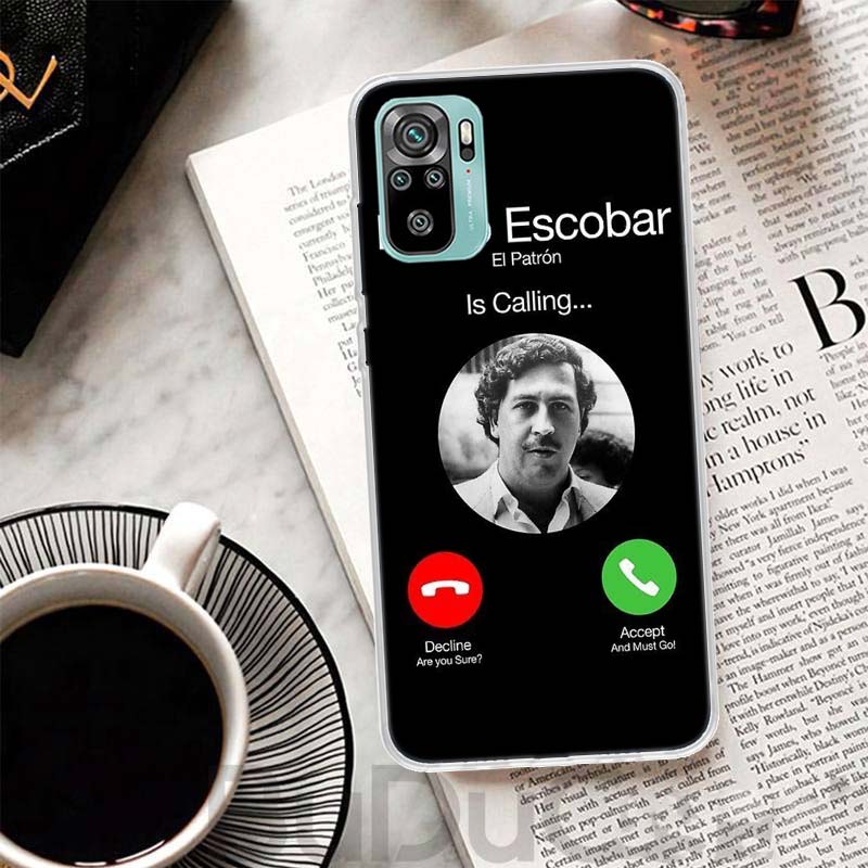 Narcos TV Series Pablo Escobar Cover For Xiaomi Redmi Note 12 10 10S 11 11S 9 Pro 9S Phone Case 11E 11T 9T 8T 8 7 6 5 Max + Prin