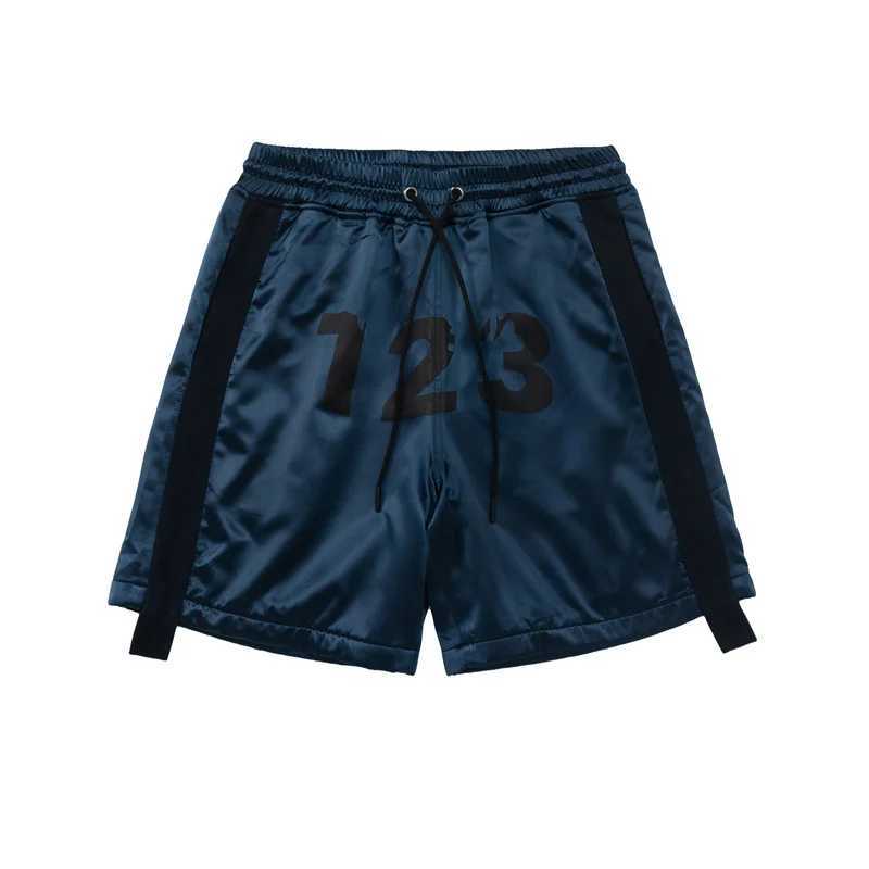 Men's Shorts Summer RRR123 Shorts Satin Side Webbing Loose Casual Pants High Quality 1 1 Sport Drawstring Shorts Mens And Womens J240409