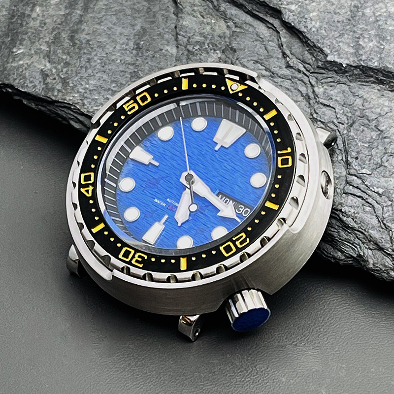 47 mm Automatyczny zegarek mechaniczny NH36 Tuna Tuna Stylowa Stylowa Wristwatch C3 Luminous Dial Stal Bezel Wstaw 30Atm Zegarek nurkowy