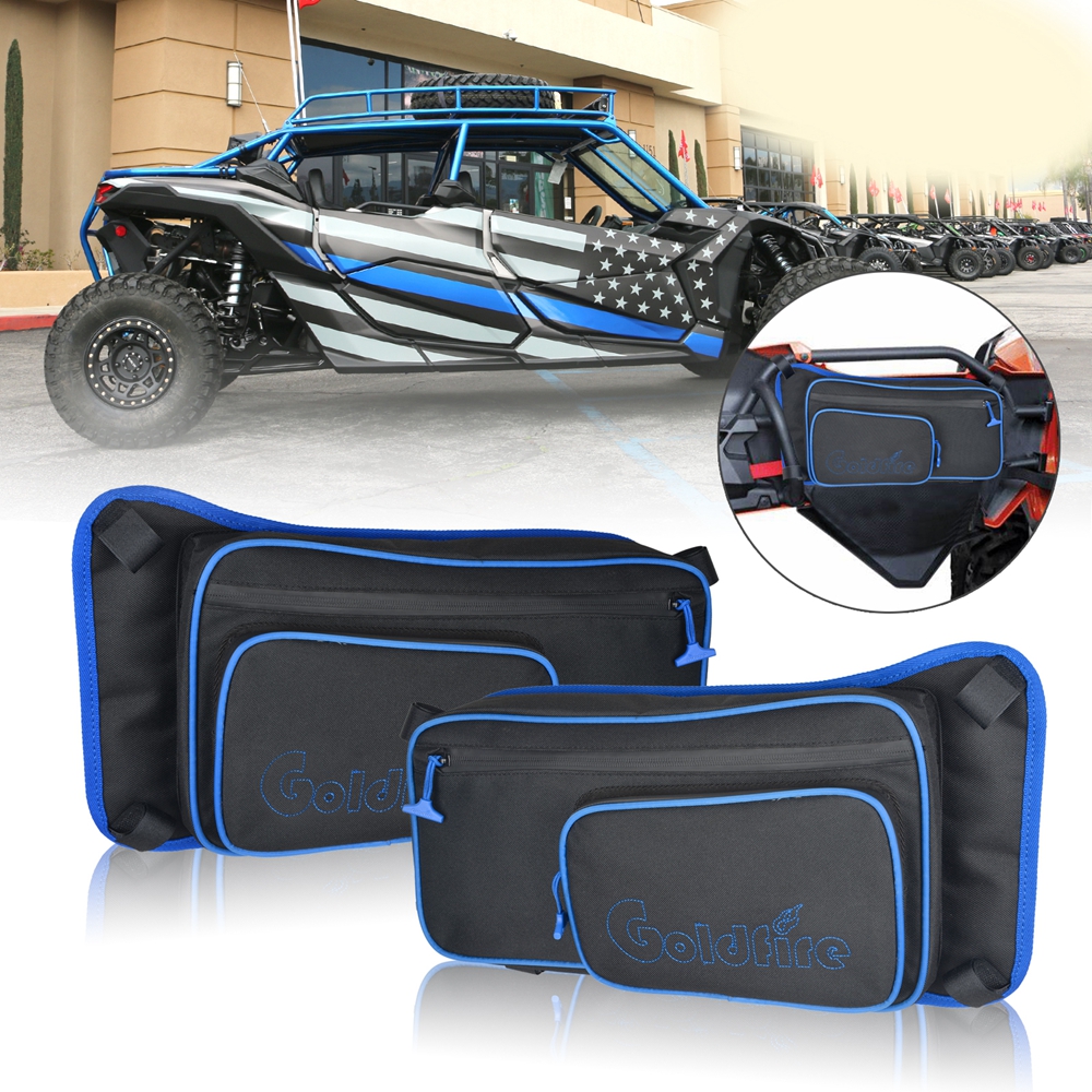 Fit For Maverick X3 Accessories Rear Door Bags For 2017- 2021 Can Am Max DS RS Turbo R Passenger and Driver Side Storage Bag