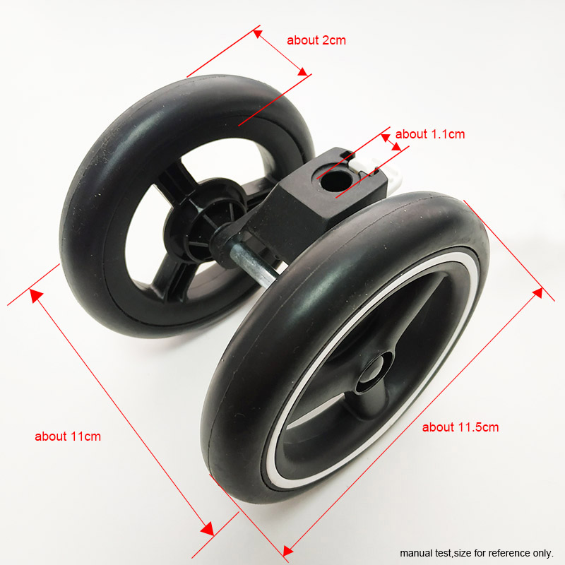 Багги двойной ряд переднее колесо для GB Pockit 2S 3S 3Q Series Series 11,5 см карманная коляска для детской корзины для детской корзины