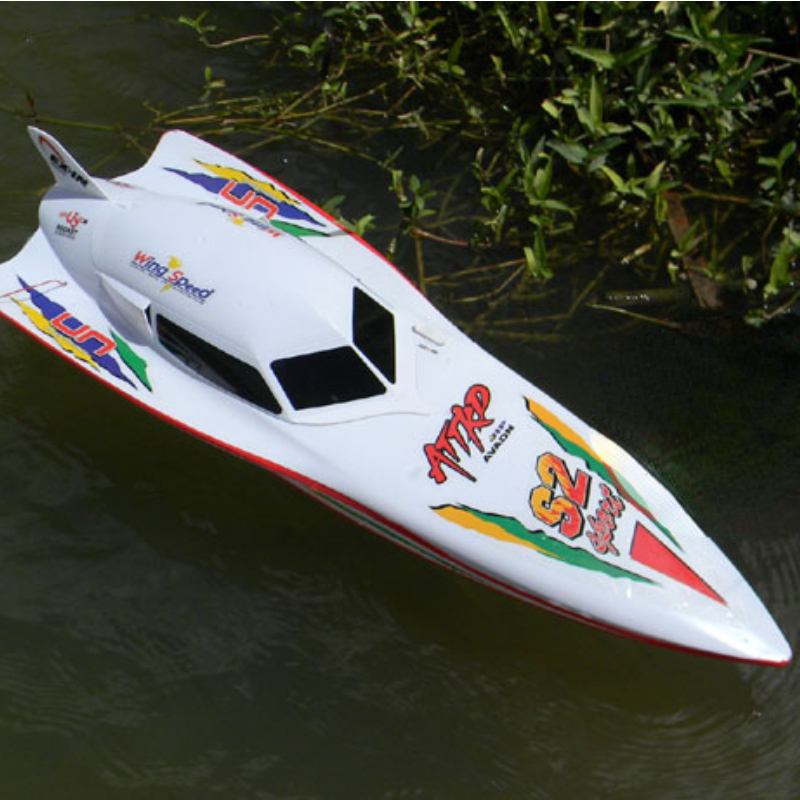 RC Speedboat Racing Double Horse 7000 Remote Control Boat com uma velocidade de 40 quilômetros por hora para enviar pás de reposição