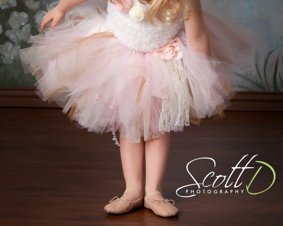 女の赤ちゃんのピンクIvroy Lace Tutu Skirtsキッズバレエダンスアンダースカート