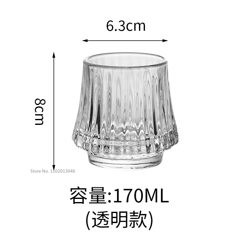 Japanese Edo First Snow Old Fashioned Glass Whisky Cup Wood Present Box Whisky Thick Crystal Hammer Heavy Wine Tumbler Beer Mug