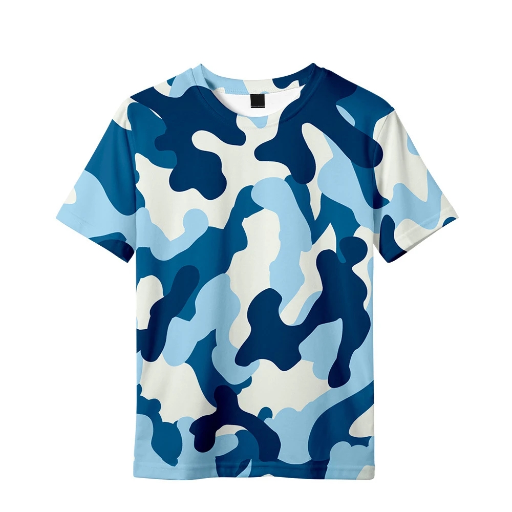 Casual camouflage 3d printing t shirt man zomer o-neck korte mouw extra grote top casual tee los streetwear uisex harajaku