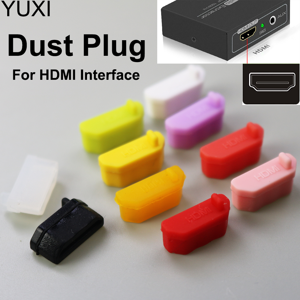 Yumuşak Silikon Defter HDMI Toz Fişi Evrensel Anti Dust Cap Koruyucu Kauçuk Kapak HD Arayüz Bilgisayar Anakartı