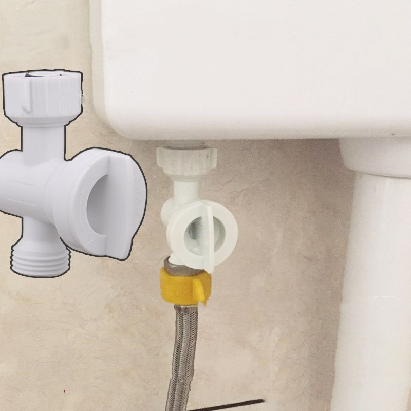 Douche divertisseur soupape de toilette Adaptateur Connecteur Connecteur Dispositifs de filtre à soupape d'entrée pour les accessoires de remplacement du robinet de salle de bain