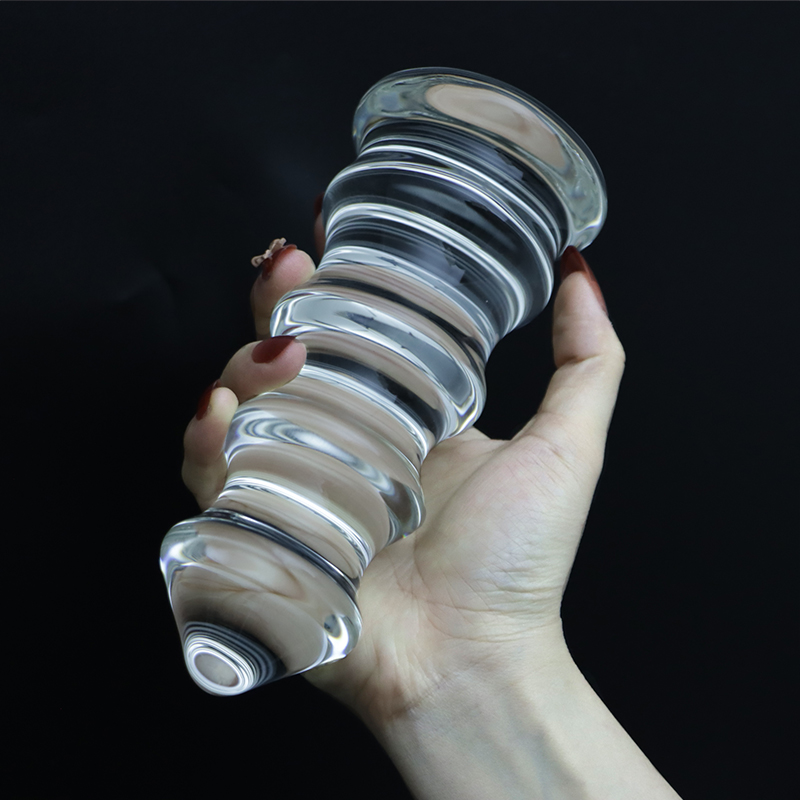 Pagoda Glass Anal Plug Super Cool Butt Plug anal Dilator Stimater Vaginal Spanding Prostate Massager Sex Toys for Women Men 18