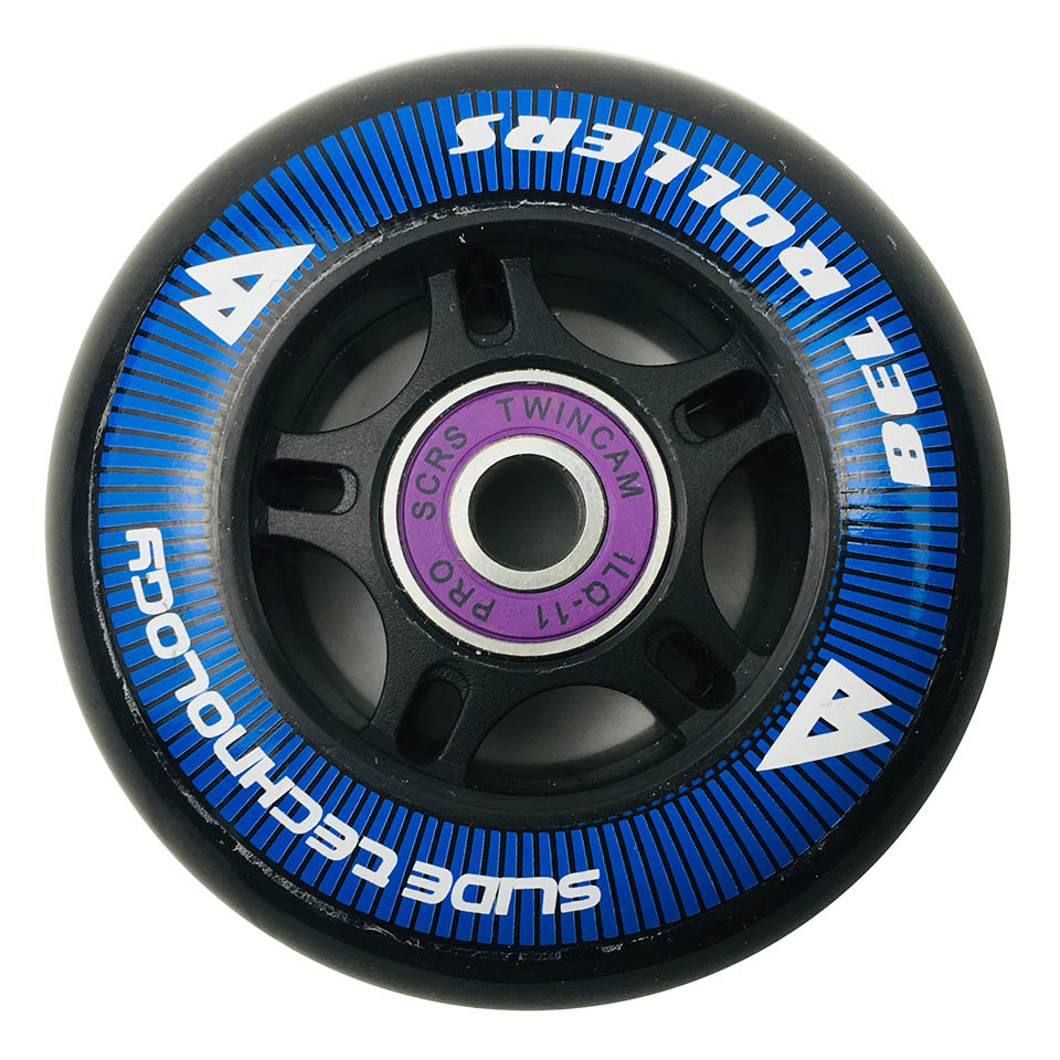 4 datorer Inline Roller Skate Wheels 85a 80mm PU Däck Inline Skate Slalom Slid Skating Wheel för Seba PowerSlide Patines