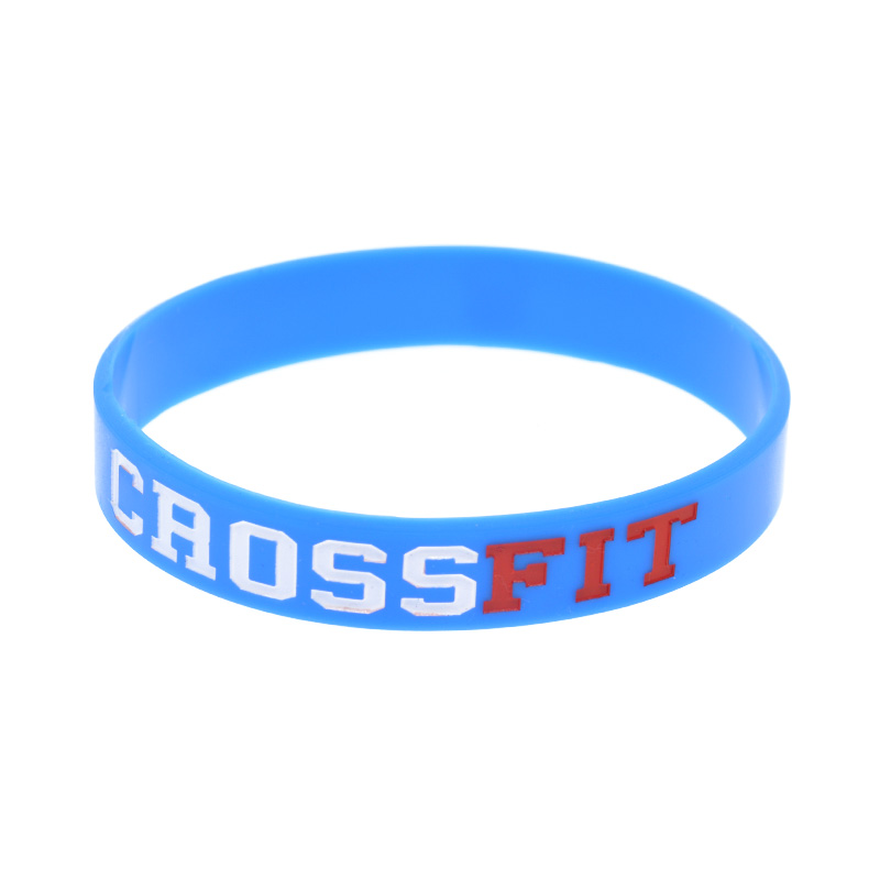 CrossFit Silicone Broupeau de 1/2 pouces de large bijoux de sport 4 couleurs