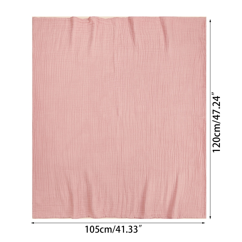 Baby Swaddle Couverture en mousseline douce enveloppe enveloppe récepteur de couverture de bain bébé serviette de bain solide bébé burp tissu pour nouveau-nés