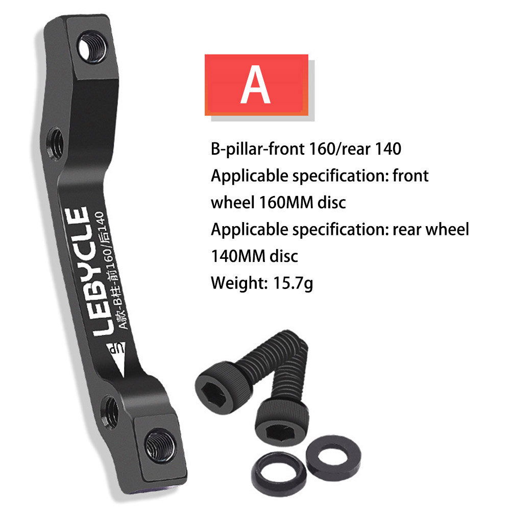 Cykelcykelskivbromsadapter för 160 mm postgaffel till 180/203 mm rotorfäste säte bakre omvandlare aluminiumlegering