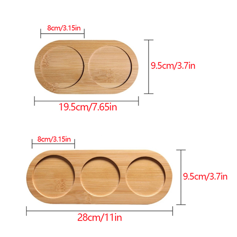 BAMBOO Wood Plateau OVAL DISTRIPATION DISPENSER PEPPER MILLIN