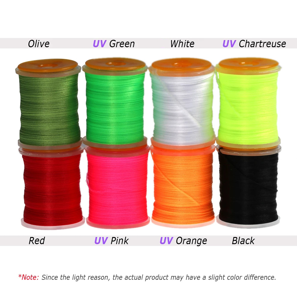 Wifreo 200D UV Elastic Fly Tying Thread Line Trout Nymph Large Streamers Saltwater Flies Tying Materials Making Dubbing Red