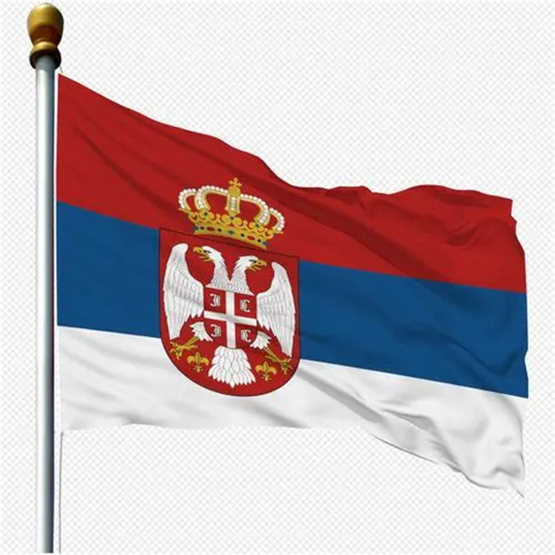 Luft 90*150cm علم Serbia Flag Polyester Serbia للزينة الداخلية والخارجية