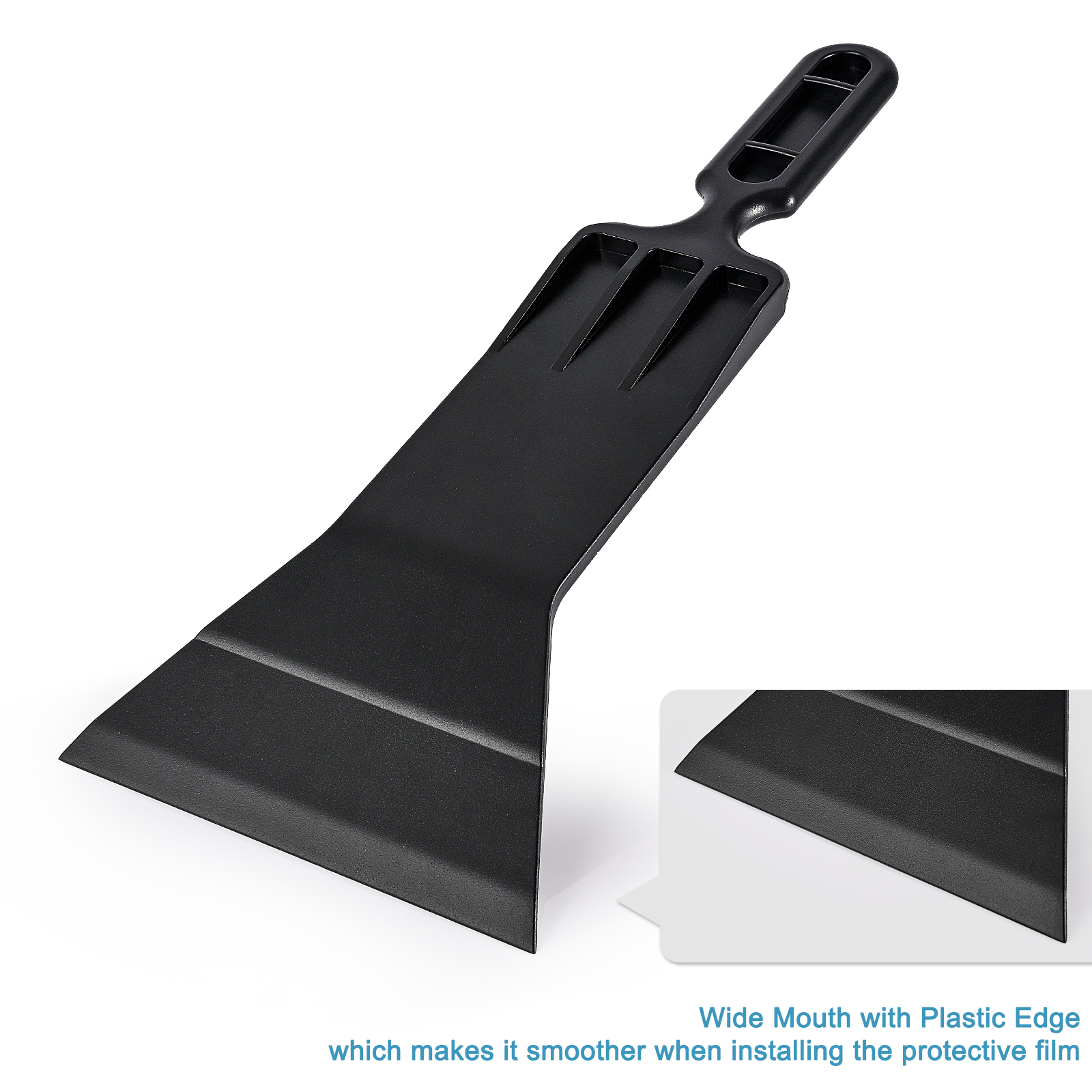 Foshio Plastic Bulldozer Squeegee Parabrezza Scrapper la pulizia del parabrezza con manico a manico Strumento di pellicola tinta Strumento d'acqua in vetro