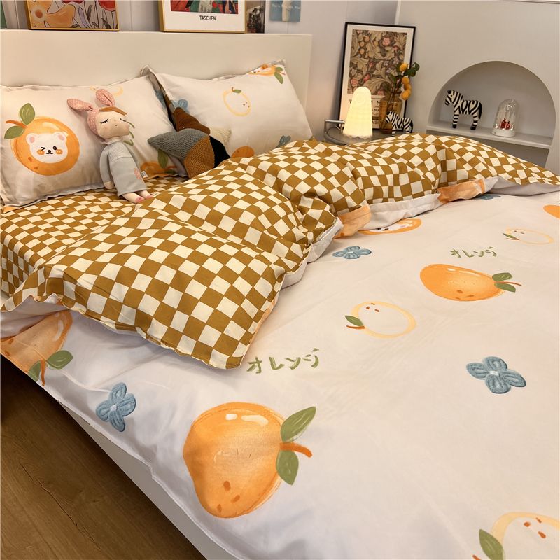 Schattige tijger dekbedovertrek huiste textiel kussensloop bedel kinderen beddengoed covers set king queen twin schattige kawaii laken set