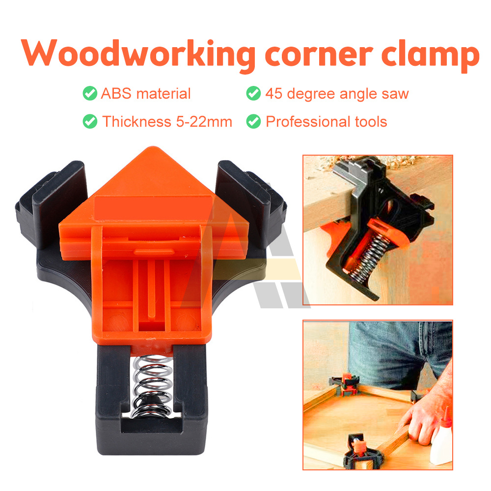 1/Woodworking Corner Clip Joinery Clamp 90/120 Degree Carpentry Sergeant Furniture Fixing Clips Picture Frame Corner Clamp