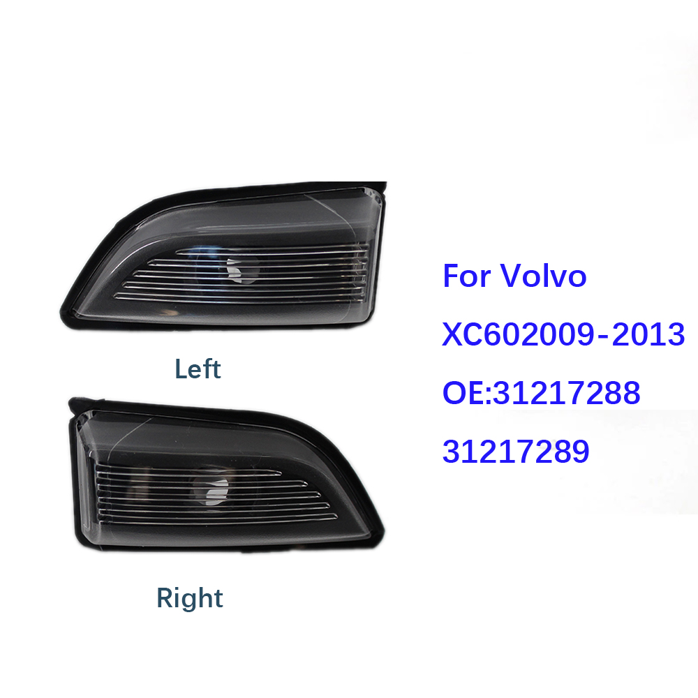 Vista lateral espelho giro sinalizador lâmpada de luz sem lâmpada para Volvo XC60 2009-2013 Lâmpada de direção de espelho reversa