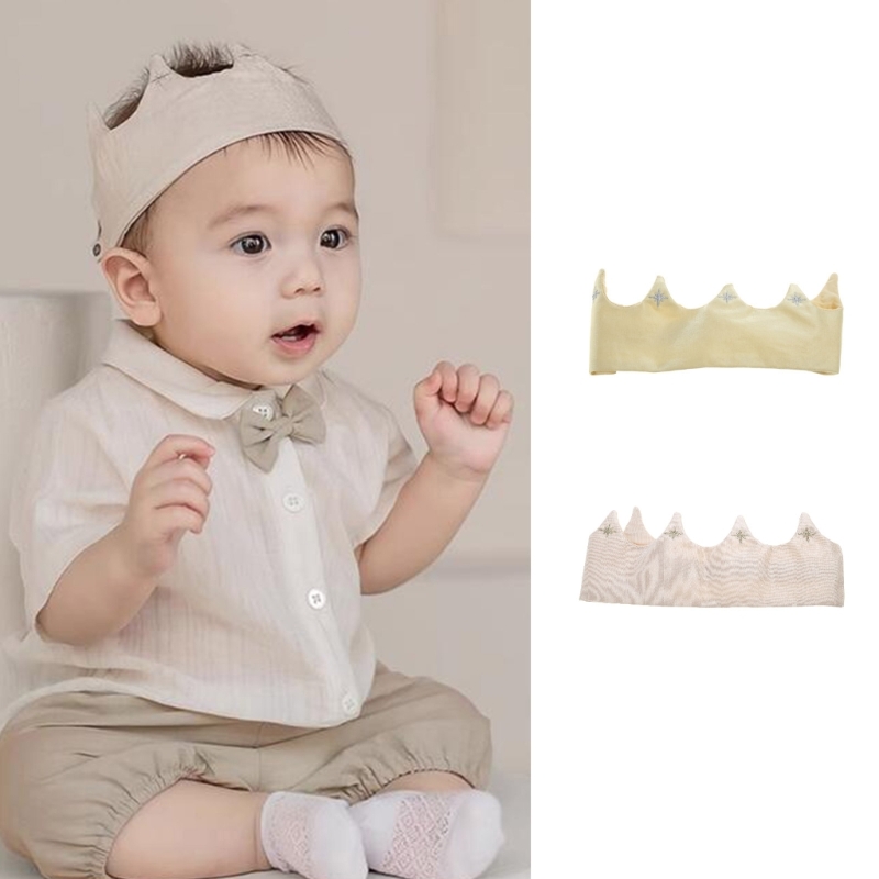 Bébé garçons filles en tissu bandeau chapeau d'anniversaire de fête d'anniversaire chapeau newbonr photographie d'accessoires adaptés à 0-12 mois