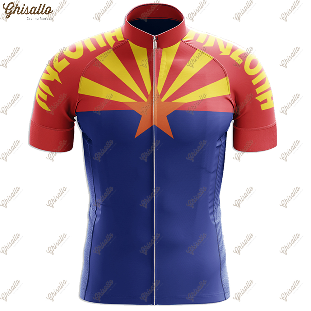 Jersey de ciclismo do Arizona está preparada para homens, equipamentos de bicicleta de estrada, camisa de ciclismo, roupas, shorts, ladeira abaixo, roupas secas rápidas, aeróbica