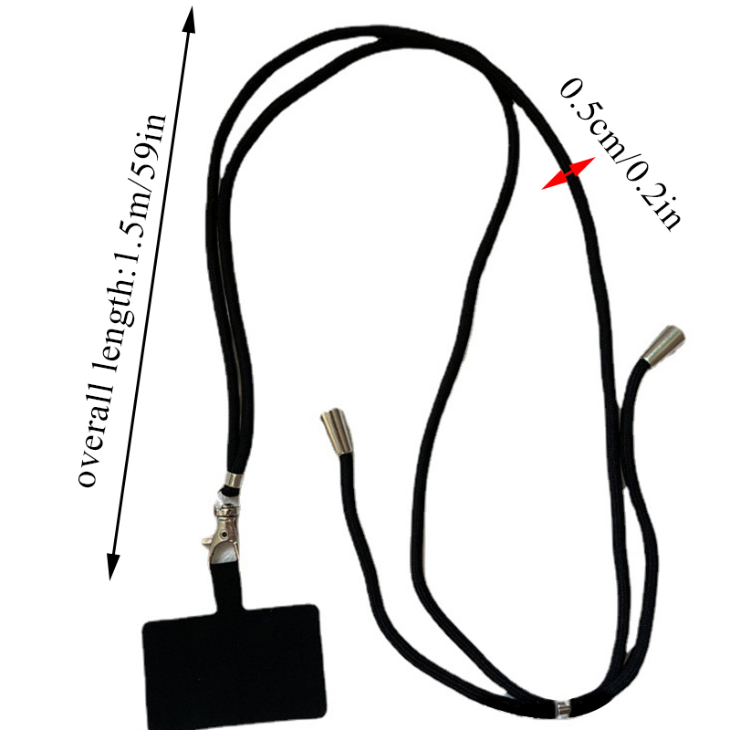 Mobiltelefon LANYARD Justerbar löstagbar sladdbandrem för mobiltelefonkedja Hang Rope Accessories Neckband Universal