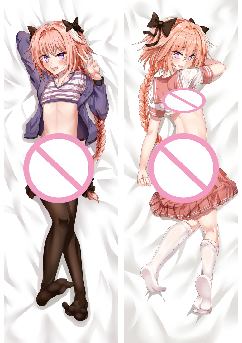 Astolfo Rider Fate / Apocryphe Dakimakura Anime Emballage Body Worew 2 Princet latéral Soft Custom Throw Soft Oreadday