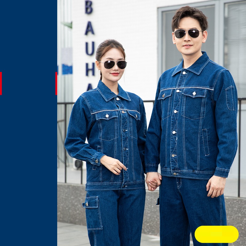 Abito di saldatura in denim durevole copertura di lavoro spessa funzionalità elettronica uniforme porter minatore industria da lavoro più dimensioni 4xl