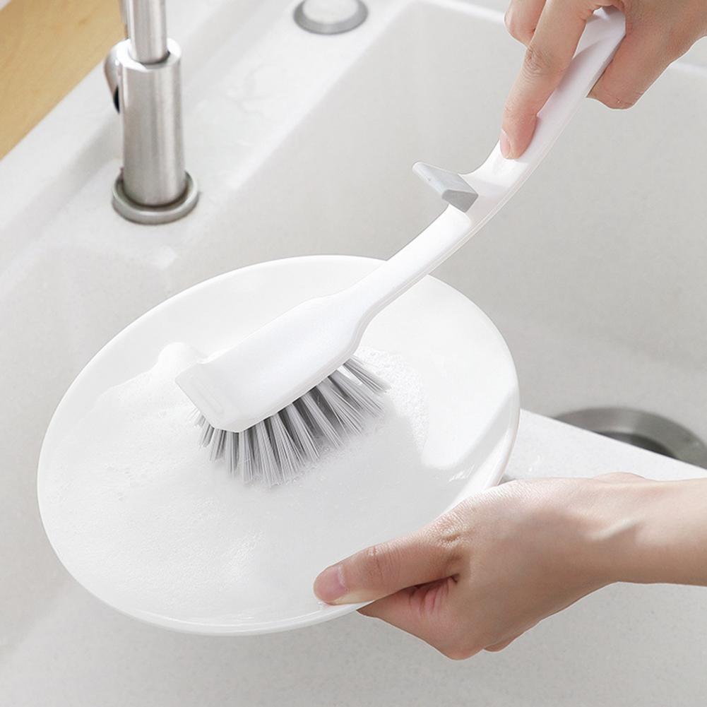 Dishwashing Brush Long Handle Dense Bristles Labor-saving Remove Stain Sink Stove Dish Washing Cleaning For Home Kitchen Supply